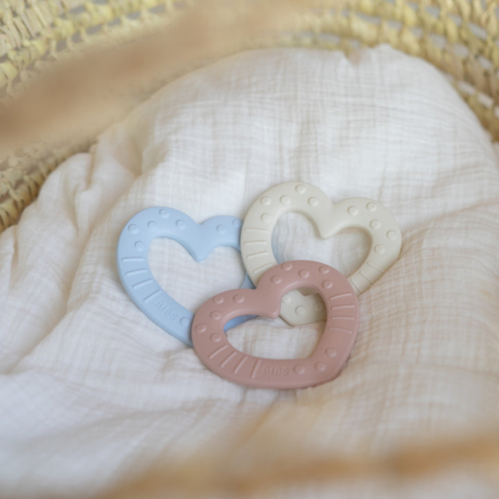 BIBS Baby Bitie Heart - Pink Plum
