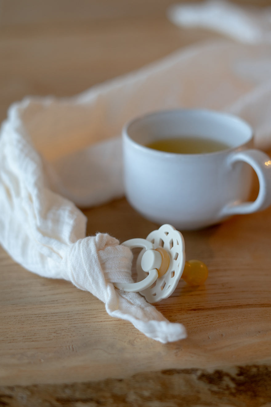 Boheme Pacifier 2 Pack - White/Sunshine