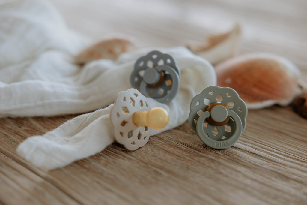 Boheme Pacifier 2 Pack - Ivory/Sage