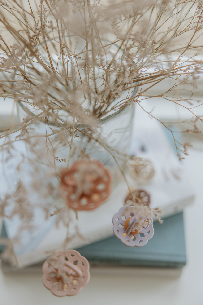 Boheme Pacifier 2 Pack - Cloud/Blush