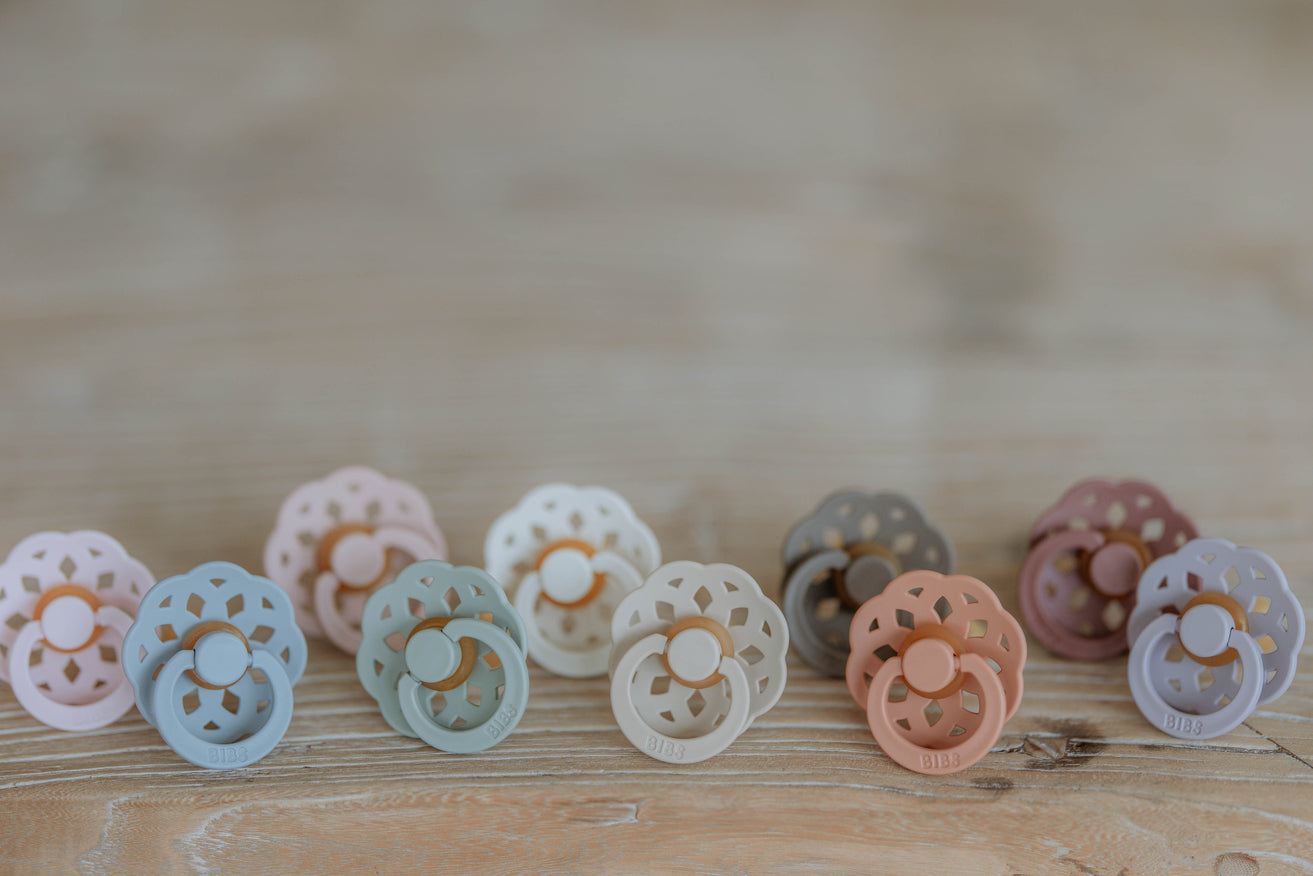 Boheme Pacifier 2 Pack - Ivory/Blossom