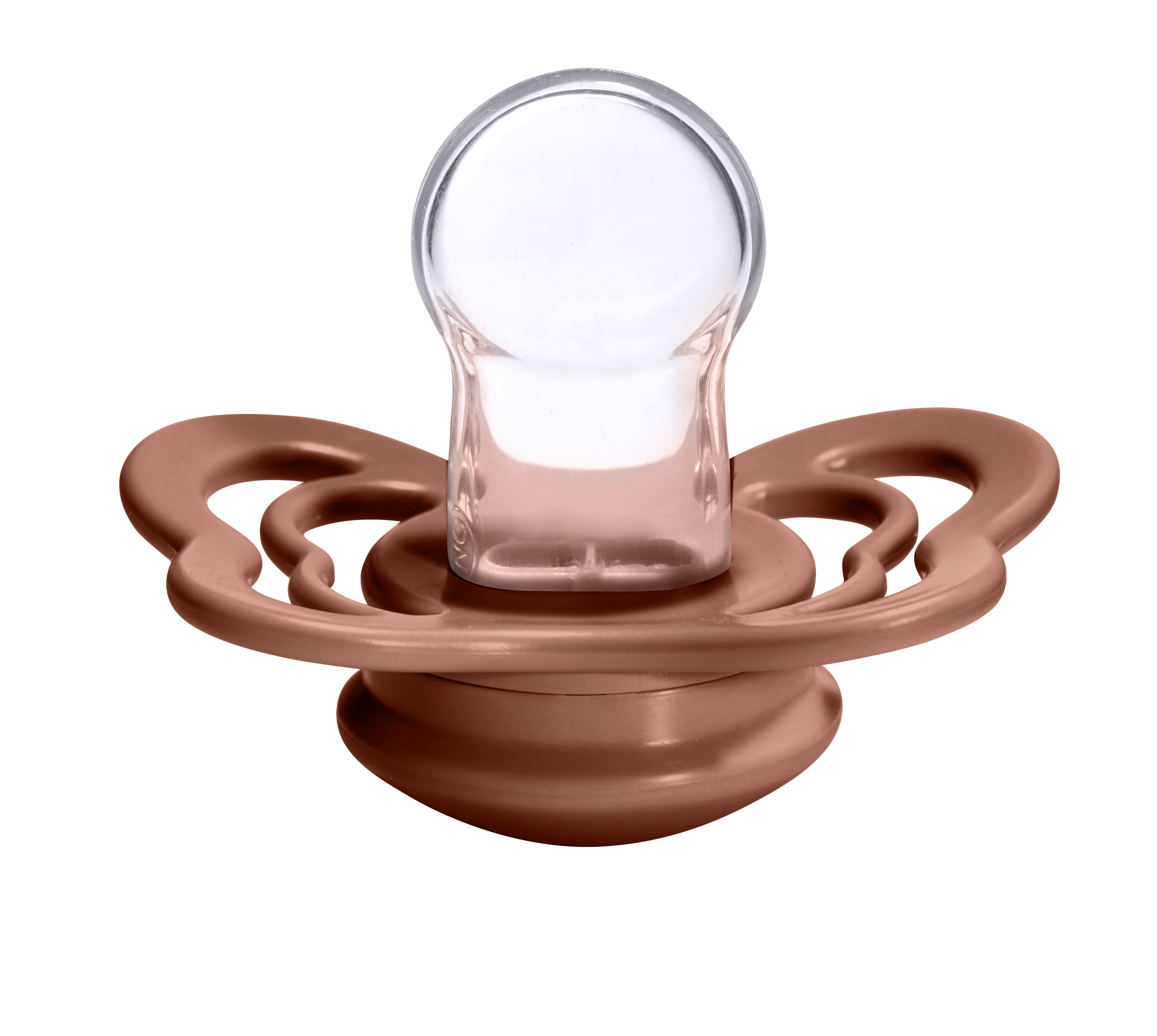 Couture Silicone Pacifier 2 Pack  - Peach/Woodchuck