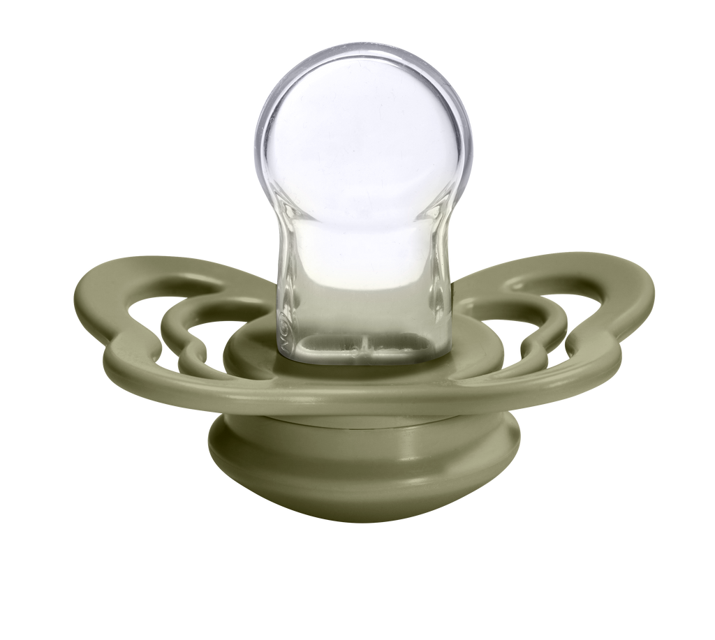 Couture Silicone Pacifier 2 Pack  - Vanilla/Olive