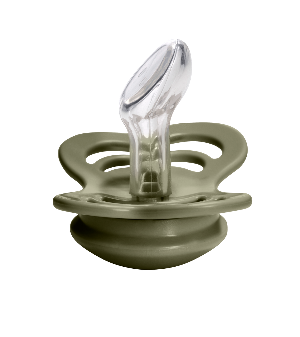 Couture Silicone Pacifier 2 Pack  - Vanilla/Olive