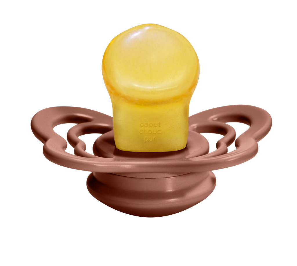 Couture Latex Pacifier 2 Pack  - Peach/Woodchuck