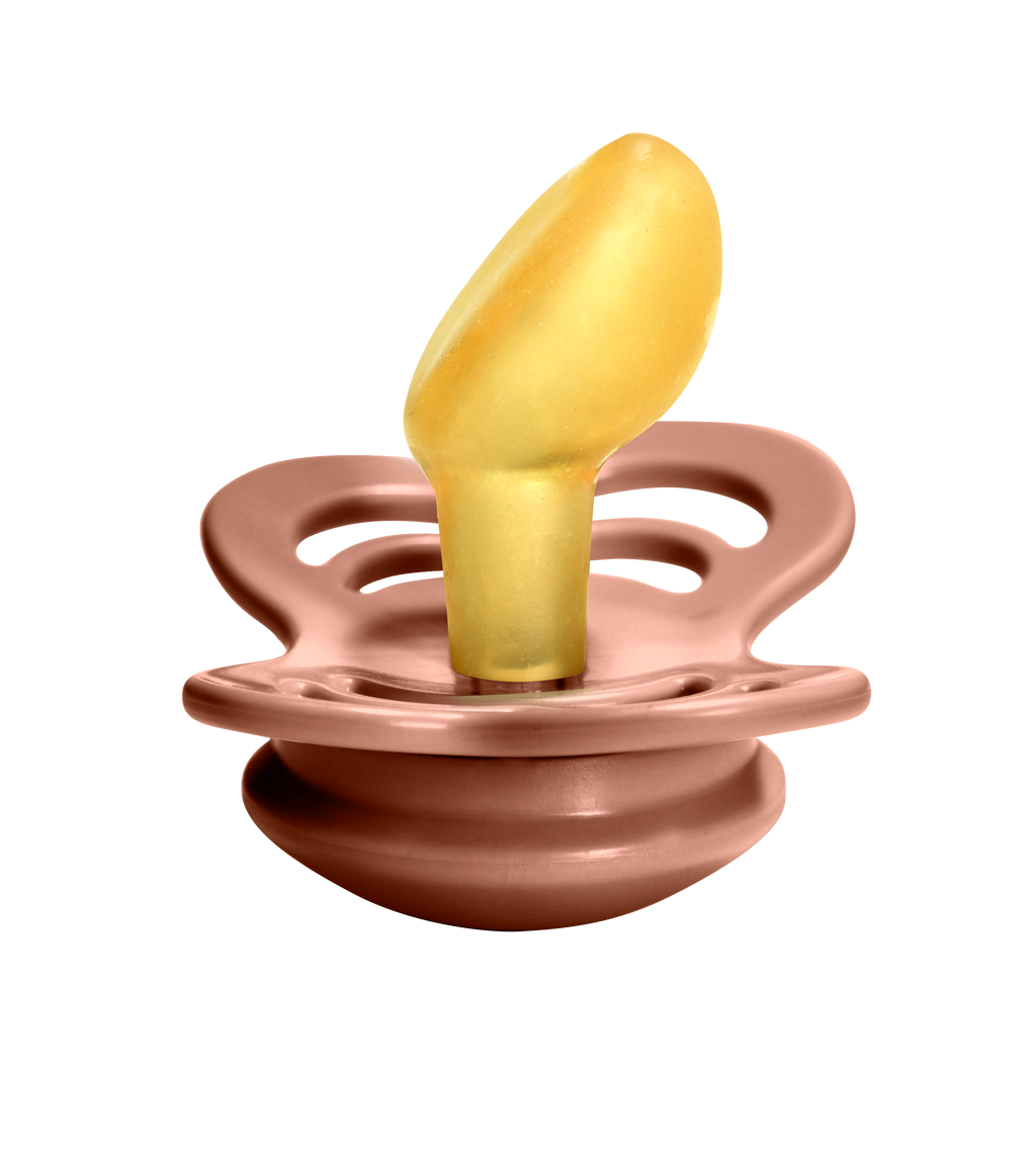 Couture Latex Pacifier 2 Pack  - Peach/Woodchuck