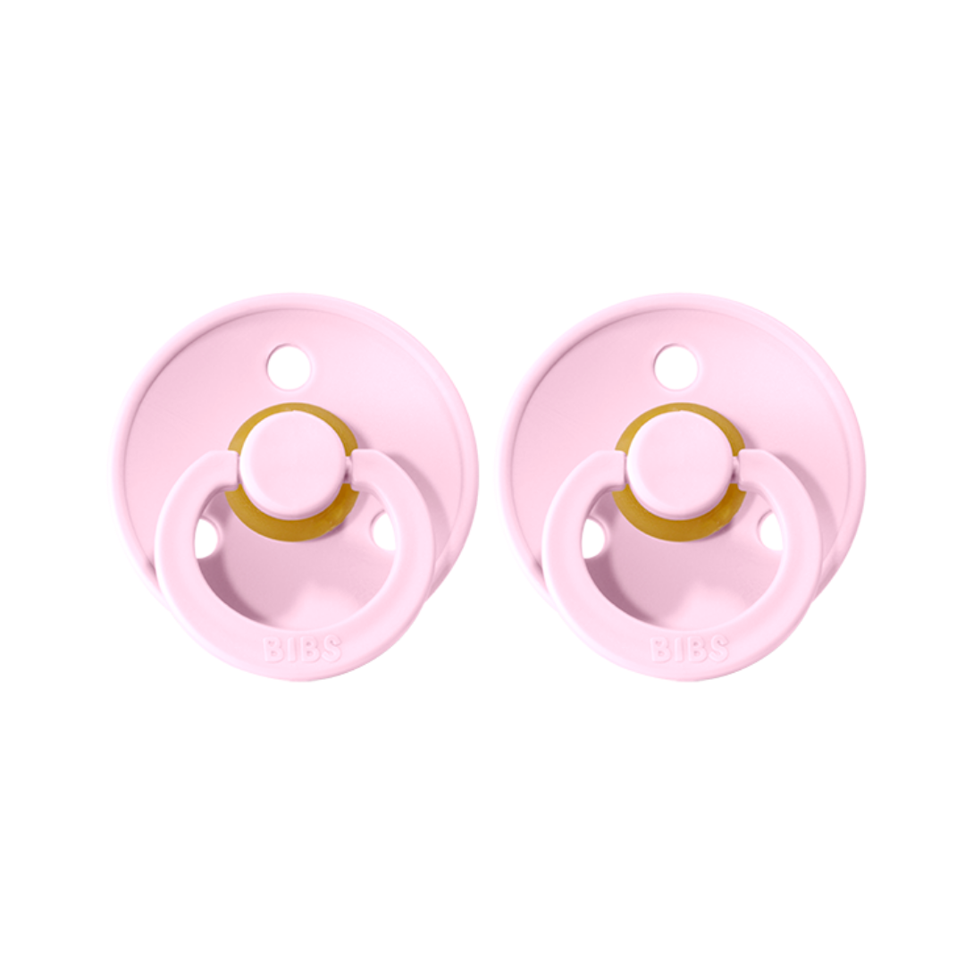Colour Pacifier 2 Pack - Baby Pink