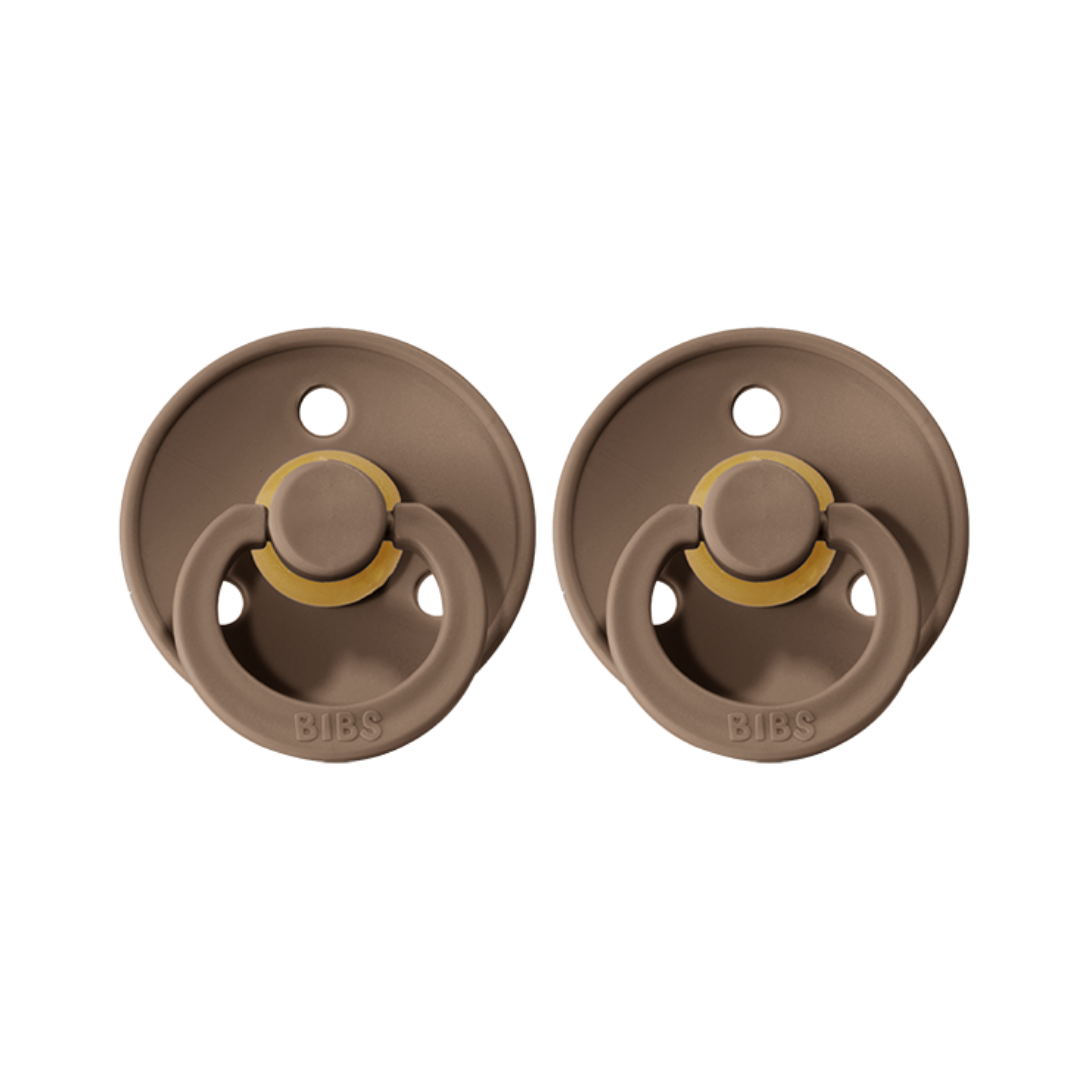 BIBS Colour Pacifier 2 Pack - Dark Oak