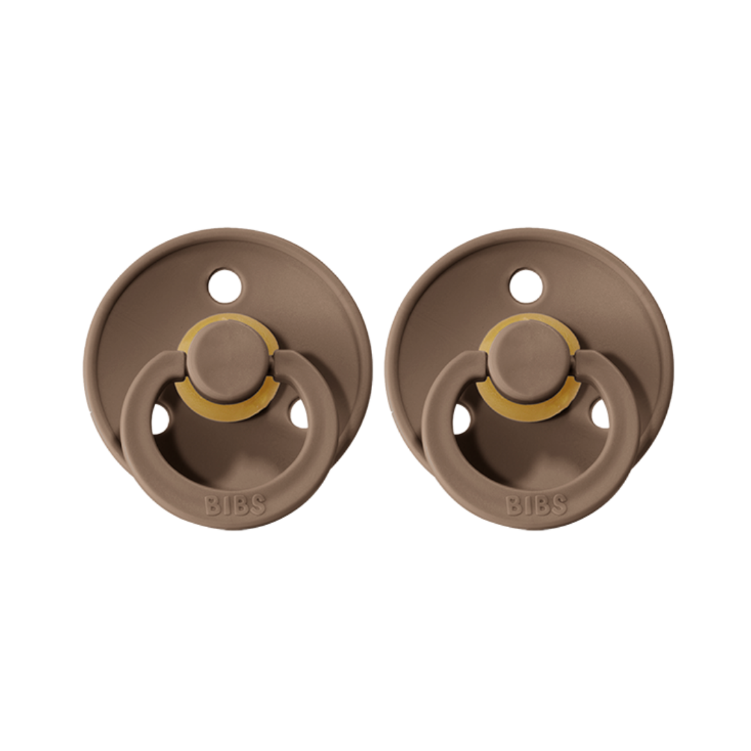 Colour Pacifier 2 Pack - Dark Oak