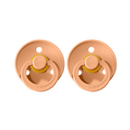 Colour Pacifier 2 Pack - Peach