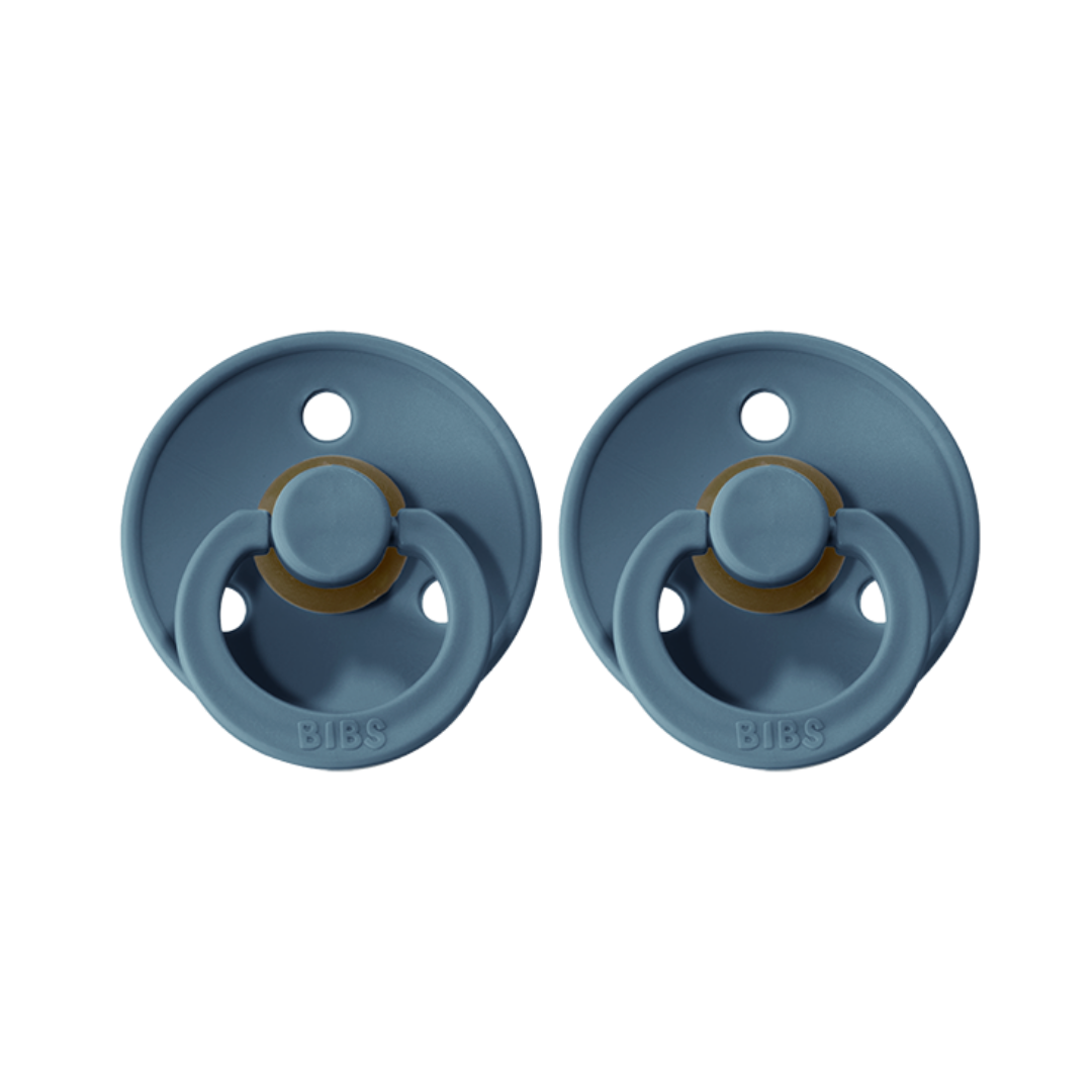 BIBS Colour Pacifier 2 Pack - Petrol Blue