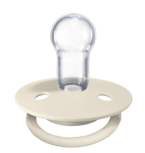 BIBS De Lux Silicone Pacifier 2 Pack - Ivory/Sage
