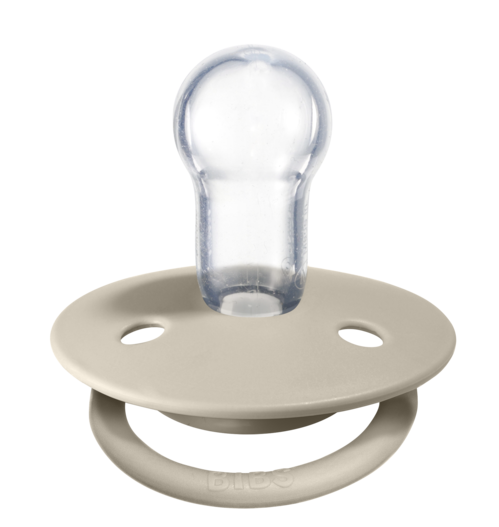 De Lux Silicone Pacifier 2 Pack - Vanilla/Dark Oak