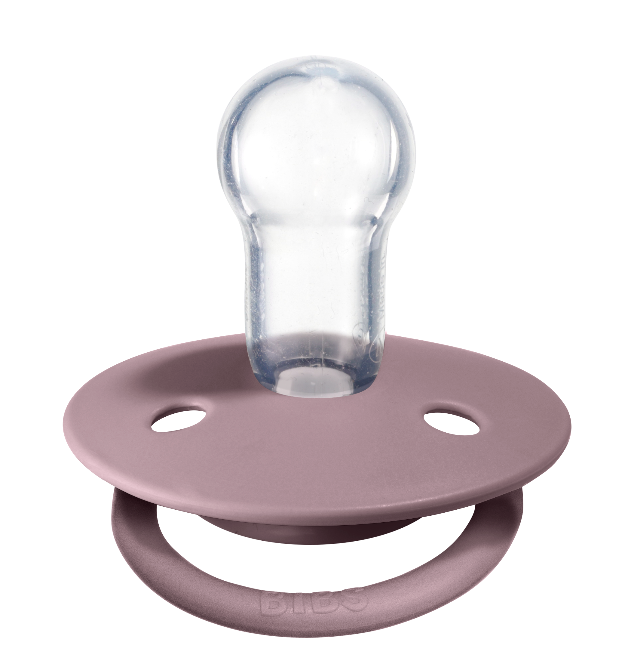 De Lux Silicone Pacifier 2 Pack - Dusky Lilac/Heather