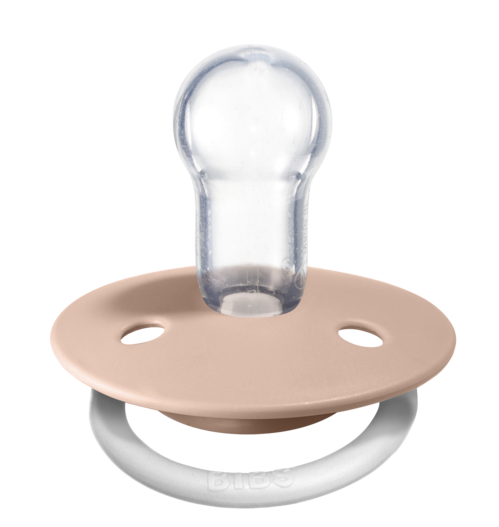 De Lux GLOW Silicone Pacifier 2 Pack - Blush Vanilla