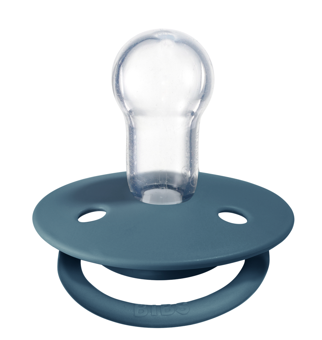 De Lux Silicone Pacifier 2 Pack - Mustard/Petrol