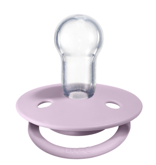 De Lux Silicone Pacifier 2 Pack - Dusky Lilac/Heather