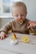 Boheme Pacifier 2 Pack - White/Sunshine