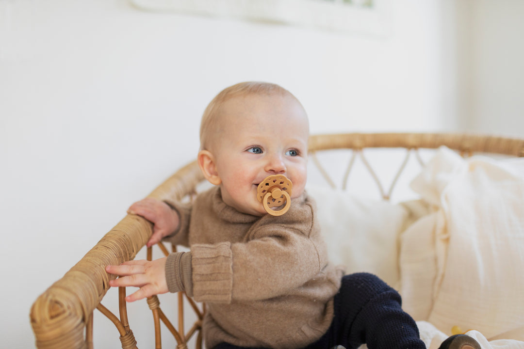 BIBS Boheme Pacifier 2 Pack - Desert Sand/Honey Bee