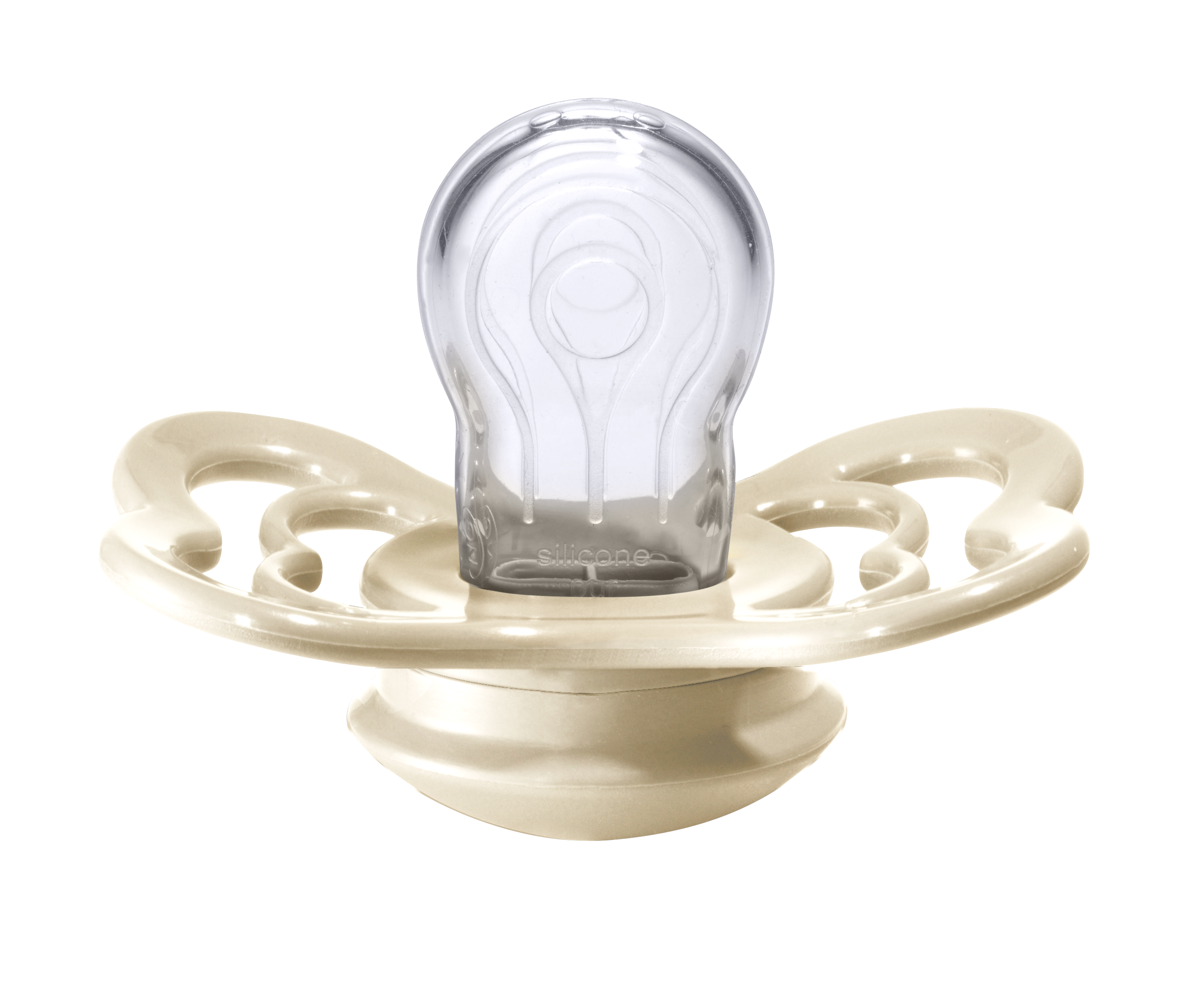 Supreme Silicone Pacifier 2 Pack - Ivory/Sage