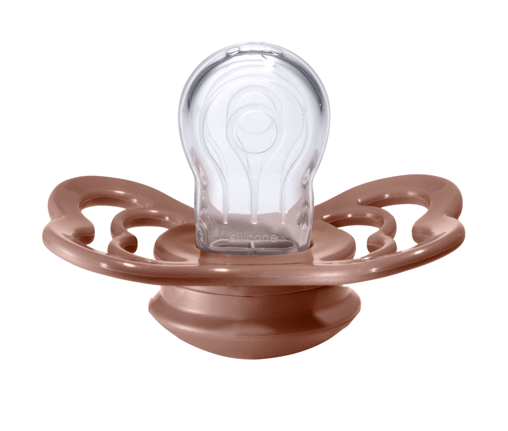 Supreme Silicone Pacifier 2 Pack - Woodchuck/Blush