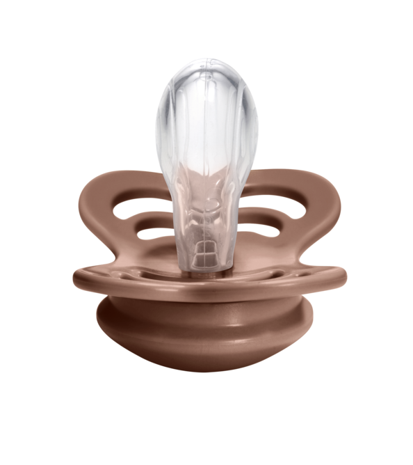 Supreme Silicone Pacifier 2 Pack - Woodchuck/Blush