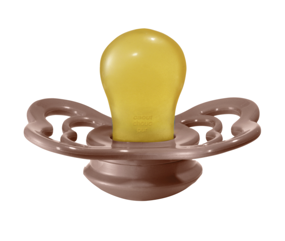 Supreme Latex Pacifier 2 Pack - Woodchuck/Blush