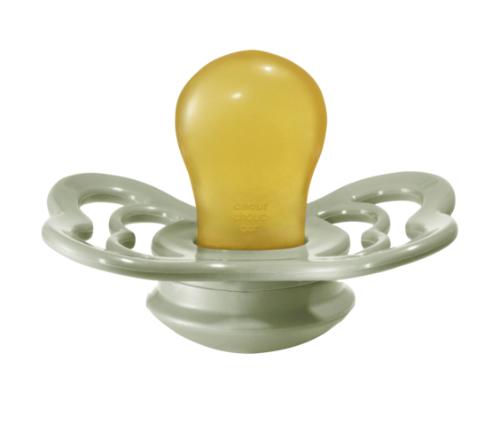 Supreme Latex Pacifier 2 Pack - Ivory/Sage