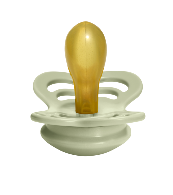 Supreme Latex Pacifier 2 Pack - Ivory/Sage