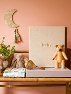 Write To Me - Baby Journal First Five Years - Oatmeal (Boxed)