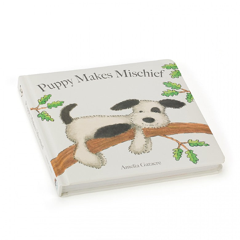 Jellycat - Hardcover Puppy Makes Mischief Board Book