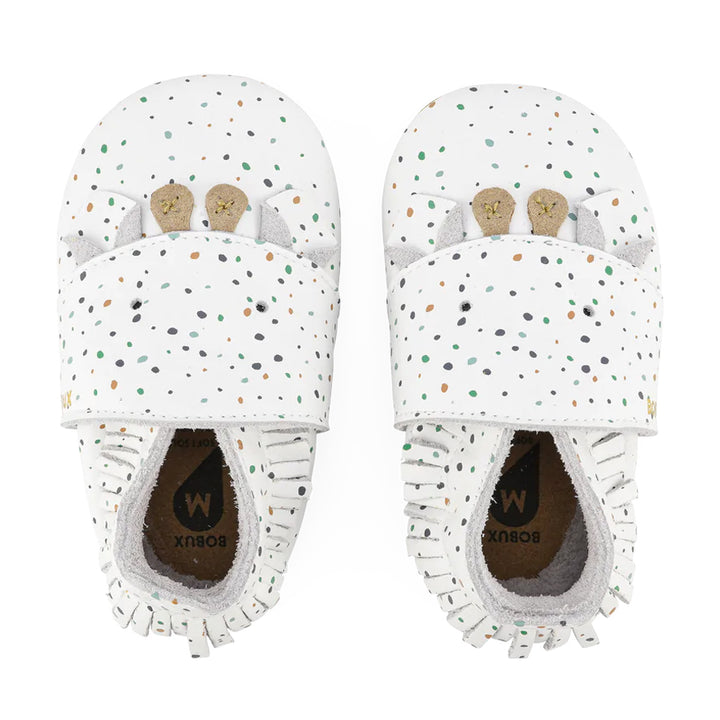 Bobux Soft Sole Freckles - White