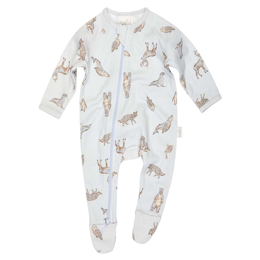 Toshi Long Sleeve Onesie - Classic / Arctic