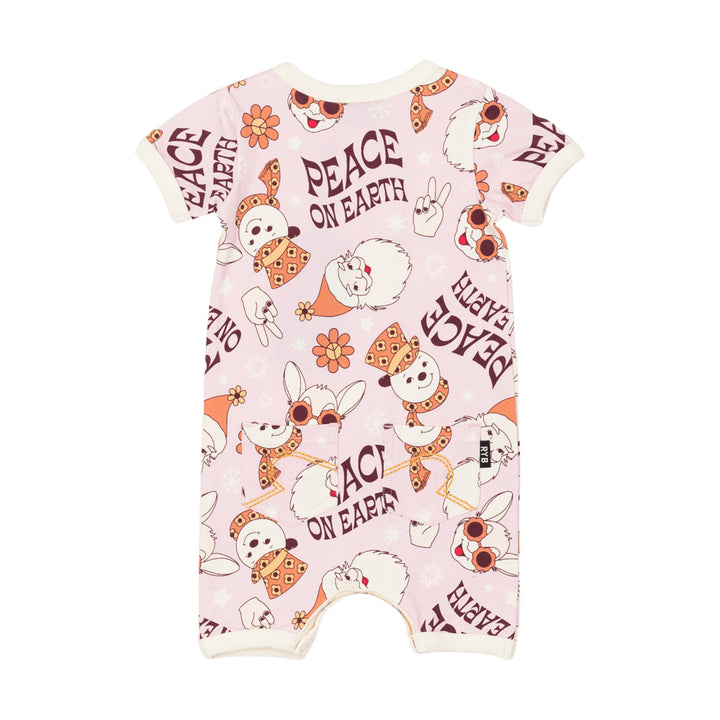 Rock Your Baby Peace On Earth Playsuit