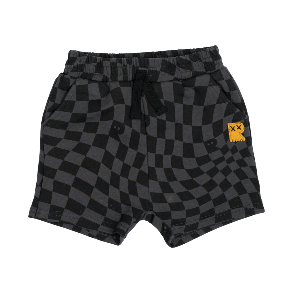 Rock Your Baby Charcoal Madness Baby Shorts