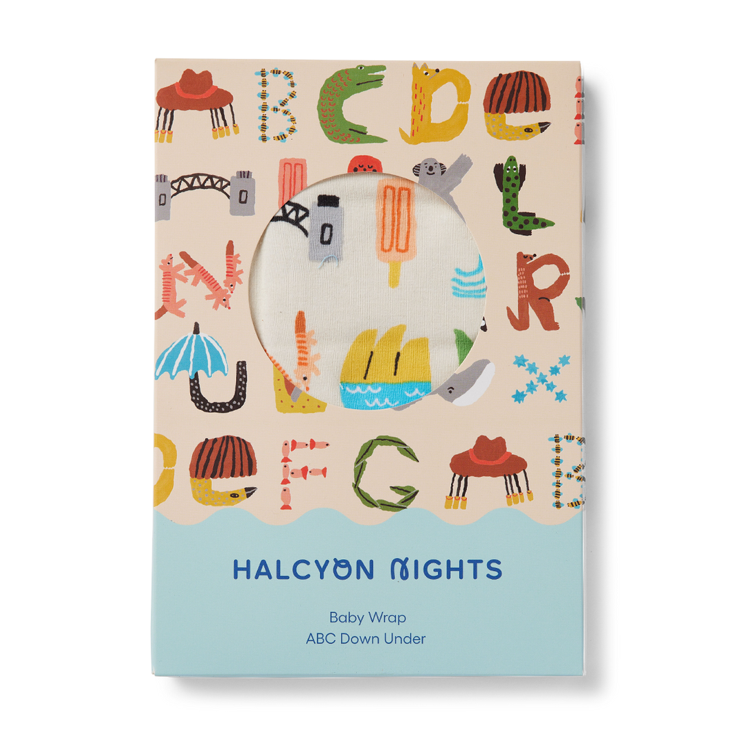 Halcyon Nights ABC Down Under Baby Wrap