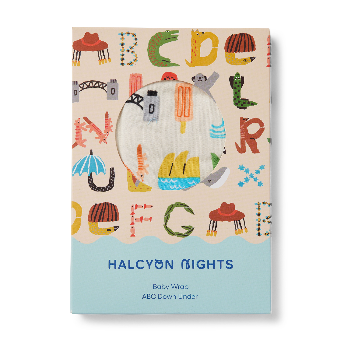 Halcyon Nights ABC Down Under Baby Wrap