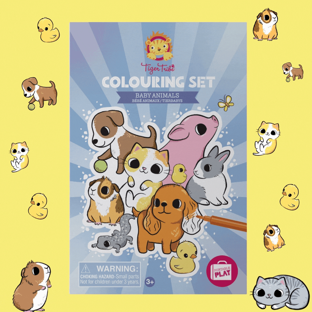 Colouring Set - Baby Animals
