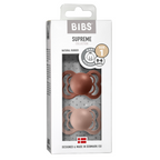 Supreme Latex Pacifier 2 Pack - Woodchuck/Blush