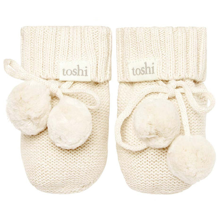 Toshi Organic Booties - Marley / Cream