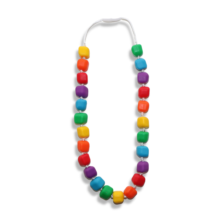 Princess & the Pea Necklace - Bright Rainbow