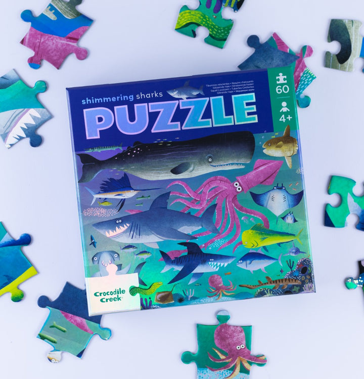 Foil Puzzle 60 Piece - Shimmer Shark