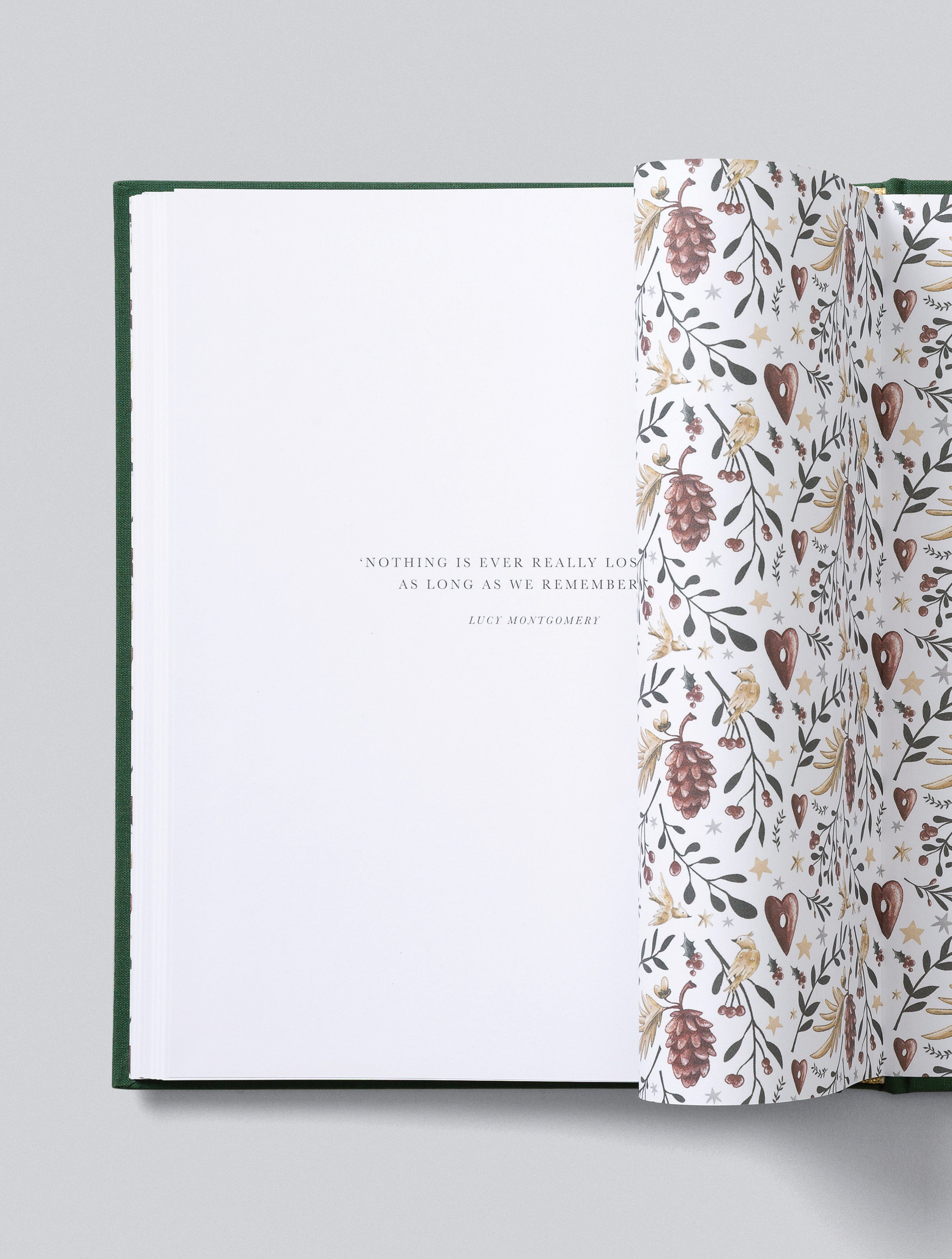 Write To Me - Family Christmas Book - Forest Green