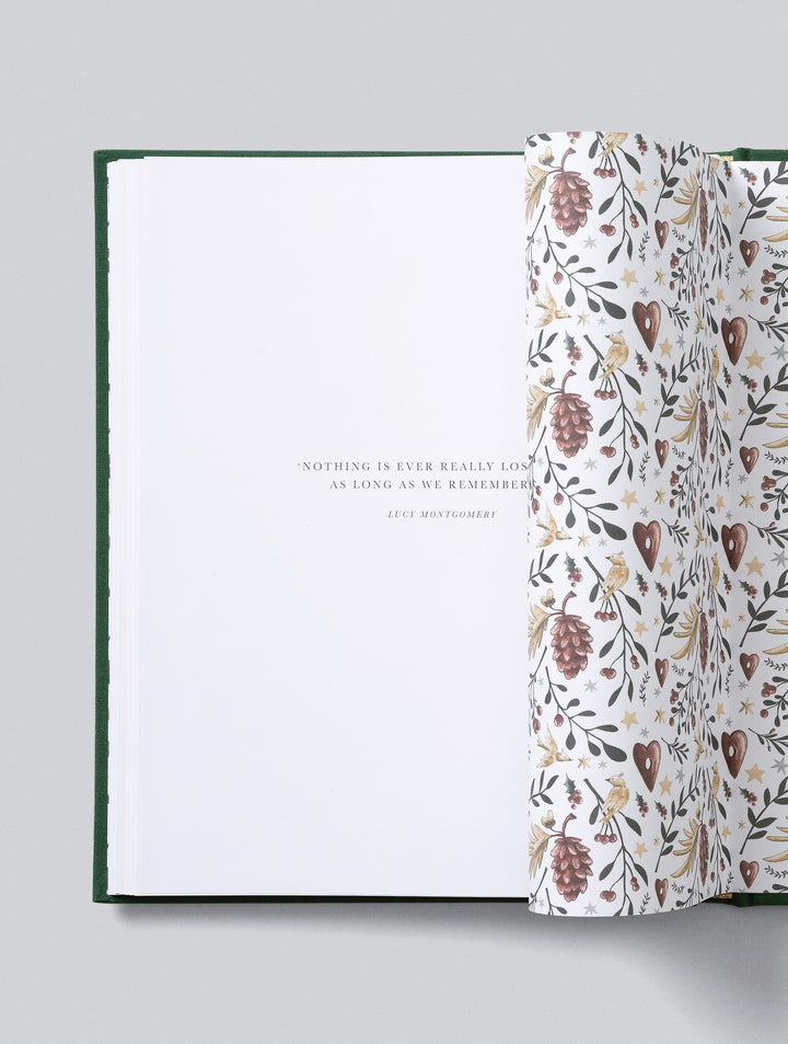 Write To Me - Family Christmas Book - Forest Green