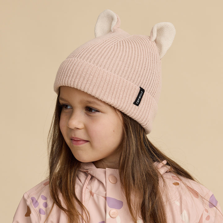 Crywolf Wolf Ears Beanie - Dusty Pink