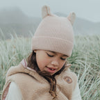 Wolf Ears Beanie - Dusty Pink