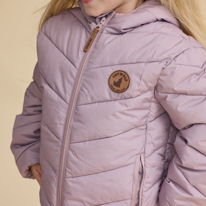 Crywolf Eco-Puffer Jacket - Lilac