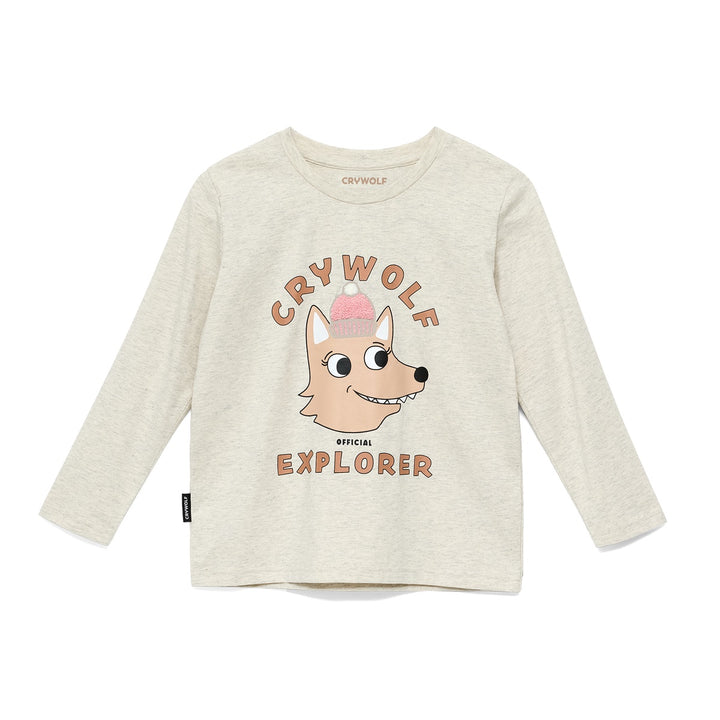 Crywolf Long Sleeve T-Shirt - Oatmeal Explorer