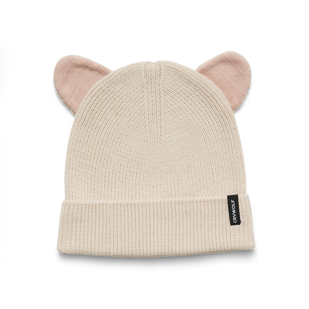 Crywolf Wolf Ears Beanie - Off White