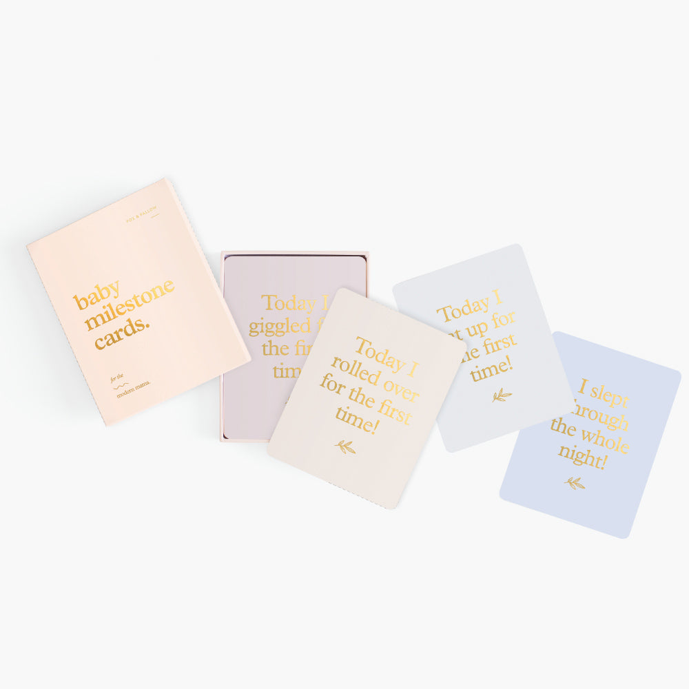 Baby Milestone Cards - Cream